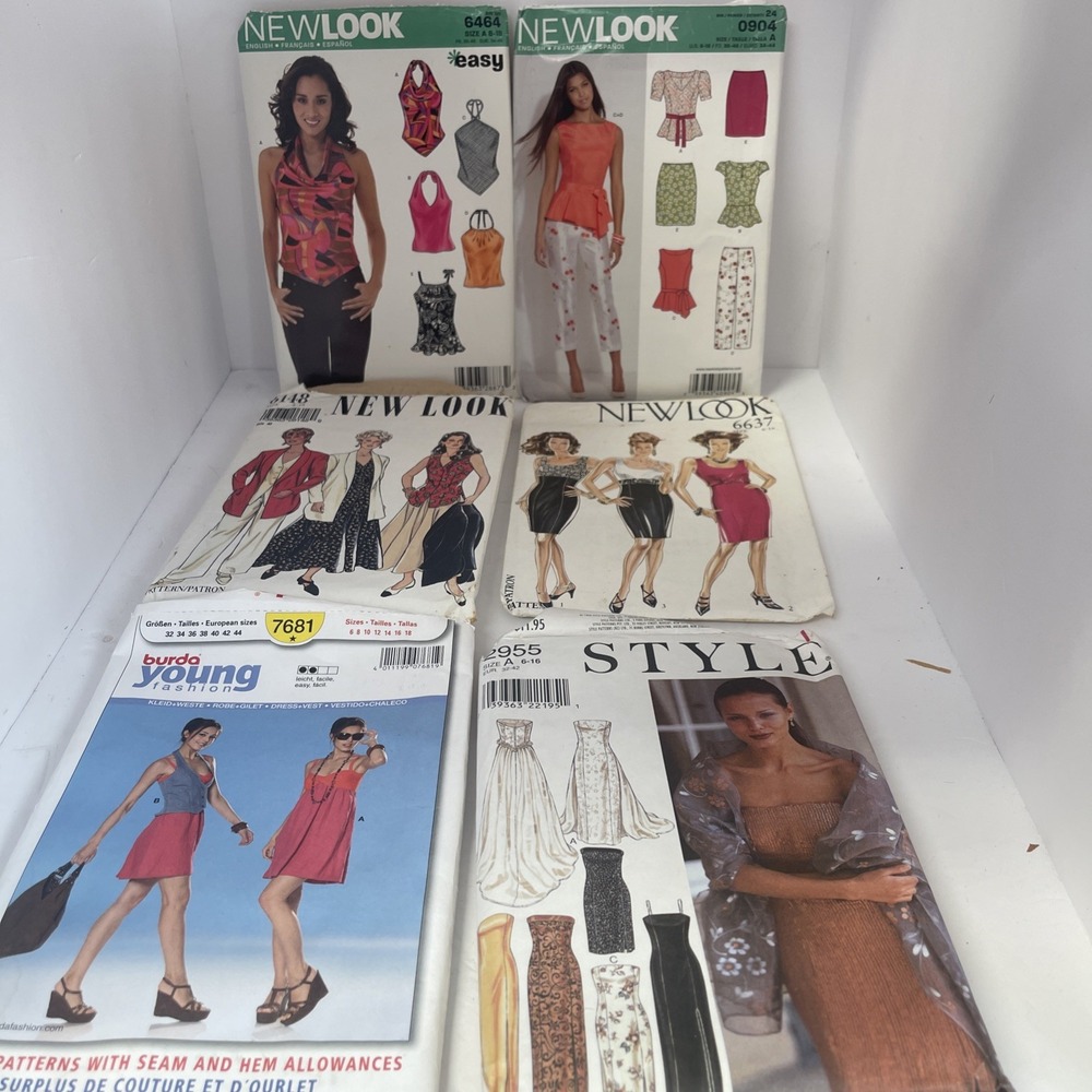 Lot 6 NEWLOOK PATTERNS Top Dresses Skirt Pants